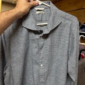 SuitSupply Herringbone Dress Shirt - 17.5 - Great for fall!